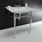 Fauceture KVPB31227W46 Dreyfuss 31" Console Sink W/SS Leg (4", 3 Hole), Wht/Nickel KVPB31227W46 - alternate 2